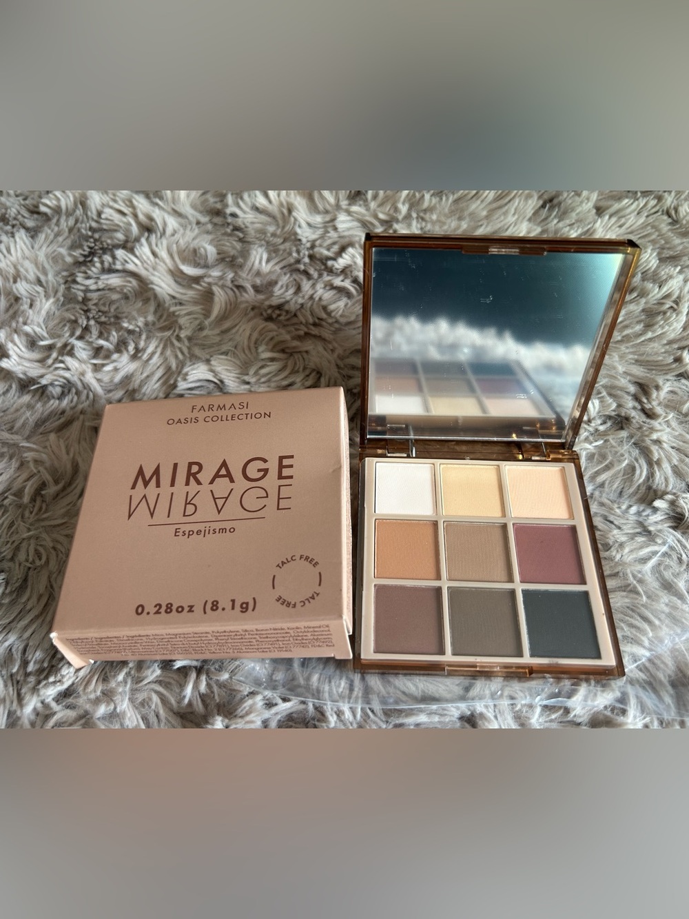 Farmasi Mirage Eyeshadow Palette — Cream, Beige, Tan, Brown & Mauve Shades